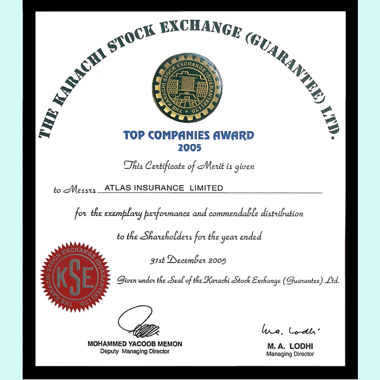 KSE Top 25 Companies Award            